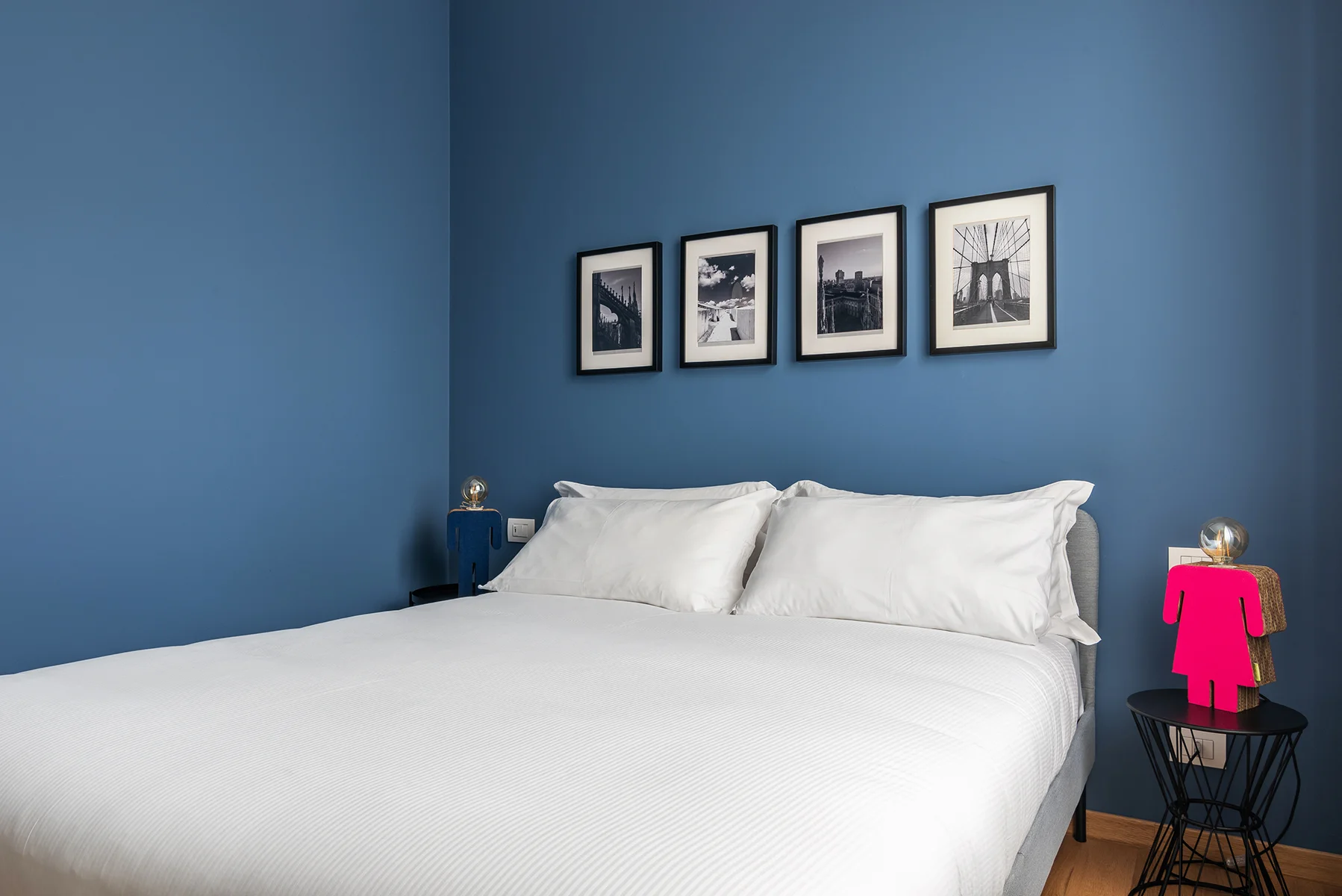 Camera da letto matrimoniale design contemporaneo Milano