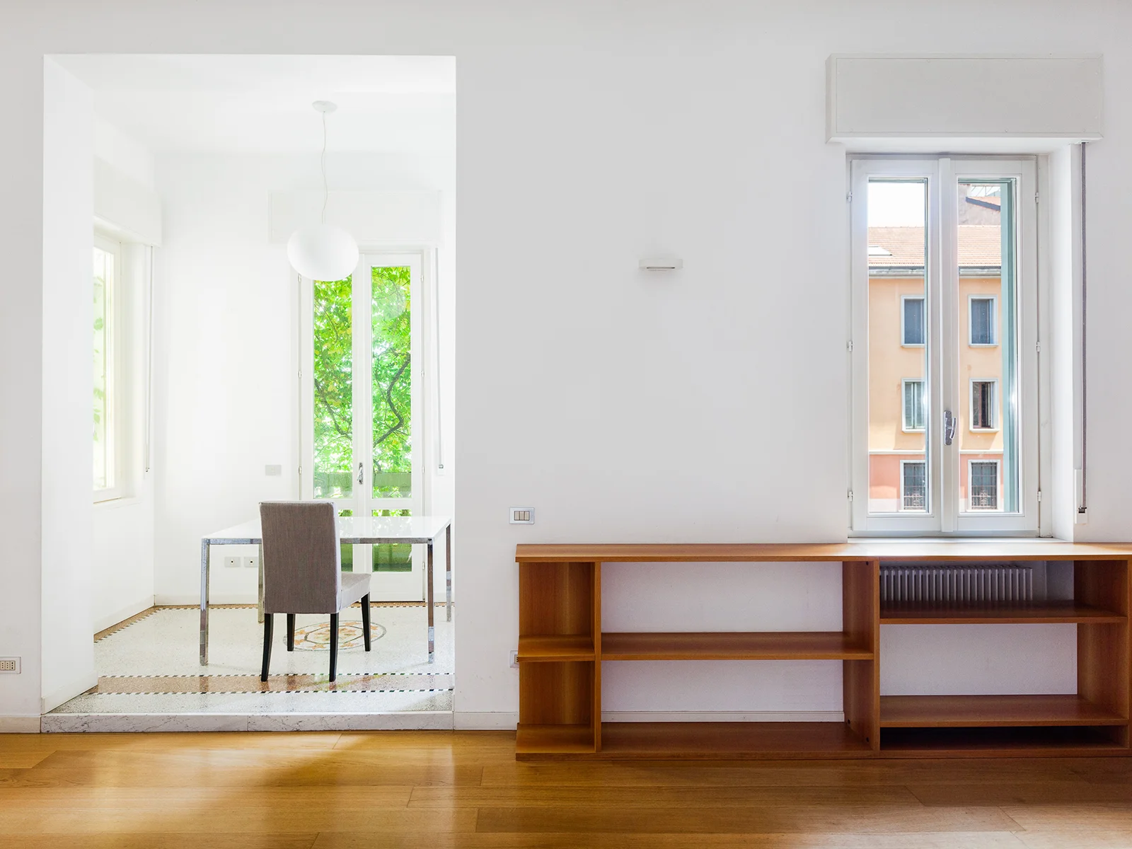 Interni appartamento Piola Bazzini con parquet